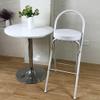 24/26/28/30 Inch Folding Stool, Cushioned Padded Folding Stool, Portable Heavy Duty Padded Round Stool(60cm/24inch) view 4