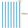 PPhtony 50Pcs Candy Paper Sticks Candy Making Treat Stick for Christmas Birthday Party Cake Pop Cupcake Topper Rainbow Candy Cookie Dessert Chocolate Sucker (Blue, 3.5x150mm) view 2