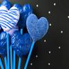 PPhtony 50Pcs Candy Paper Sticks Candy Making Treat Stick for Christmas Birthday Party Cake Pop Cupcake Topper Rainbow Candy Cookie Dessert Chocolate Sucker (Blue, 3.5x150mm) view 4