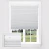 UrMoon No Tools No Drill Cordless Cellular Shades for Windows Tension Honeycomb Window Shades Blinds for Indoor Windows, Easy to Install, Blackout White, 55 1/2" W x 48" H view 1