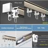 CuKYi Curtain Rail Track Sliding Room Divider Curtain Track System,Heavy Wall Mount Curtain Track Outdoor Ceiling Track Kit, with Stainless Steel Silent Rollers, Rugged Waterproof Mute Smooth (Color view 3