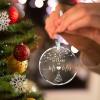 10 Year Anniversary Ornament 2026, 10th Anniversary Wedding Gifts for Couple, 3" Glass Keepsake Valentines Gifts for 10 Year Wedding Christmas Ornaments 2026 view 3