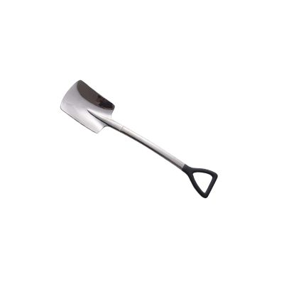 GLigeT Tablespoons Creative Shovel Stainless Steel Retro Spoon Dessert Spoon Watermelon Spoon Engineer Shovel Spoon Serving Spoon (Color : Flat head, Size : Mirror surface), Dingzhebo2022
