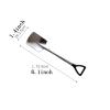 GLigeT Tablespoons Creative Shovel Stainless Steel Retro Spoon Dessert Spoon Watermelon Spoon Engineer Shovel Spoon Serving Spoon (Color : Flat head, Size : Mirror surface), Dingzhebo2022 view 2