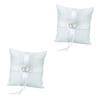 Didiseaon Pcs Xcm Wedding Ring Pillow Double Heart Buckle and Satin Ribbon Ring Bearer Pillow view 1