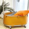 Coat Rack Freestanding Hall Tree Stand Creative Storage Dirty Clothes Basket Coat Rack Floor Metal Coat Rack Bedroom with Wheels Hanging Clothes Storage Rack Coat Tree Standing Coat Rack view 4