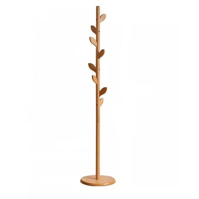 BABETT Coat Rack Freestanding Hall Tree Stand Home Storage Clothes Rack Bedroom Floor-Standing Vertical Coat Rack Wooden Clothes Rack Coat Tree Standing Coat Rack