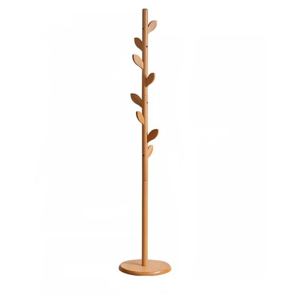 BABETT Coat Rack Freestanding Hall Tree Stand Home Storage Clothes Rack Bedroom Floor-Standing Vertical Coat Rack Wooden Clothes Rack Coat Tree Standing Coat Rack