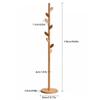 BABETT Coat Rack Freestanding Hall Tree Stand Home Storage Clothes Rack Bedroom Floor-Standing Vertical Coat Rack Wooden Clothes Rack Coat Tree Standing Coat Rack view 2