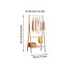 BABETT Coat Rack Freestanding Hall Tree Stand Living Room Study Coat Rack Nordic Wooden Storage Rack Modern Minimalist Bedroom Coat Rack Coat Tree Standing Coat Rack view 2
