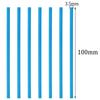 PPhtony 50Pcs Candy Paper Sticks - Rainbow Candy Making Treat Stick for Christmas Birthday Party Cake Pop Cupcake Topper Cookie Dessert Chocolate Sucker (Blue, 3.5x100mm) view 2