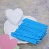PPhtony 50Pcs Candy Paper Sticks - Rainbow Candy Making Treat Stick for Christmas Birthday Party Cake Pop Cupcake Topper Cookie Dessert Chocolate Sucker (Blue, 3.5x100mm) view 3