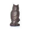 Fengtaike Rustic Cast Iron Owl Statue - Decorative Collectible Figurine for Home, Indoor Shelf Decor, Garden Ornament view 2