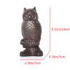 Fengtaike Rustic Cast Iron Owl Statue - Decorative Collectible Figurine for Home, Indoor Shelf Decor, Garden Ornament view 3