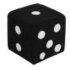 Comfortable Cubes Foot Stool, Simple Soft Warm Dice Design Stool Shoe Changing Foot Stools for Home Living Room Office Doorway Apartment(Black,L) view 1