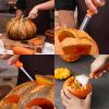 Halloween Pumpkin Carving Tools Professional Pumpkin Cutting Carving Supplies Tools Kit Stainless Steel Heavy Duty Sculpting Tool For Carving Pumpkin And Other Fruits, 8pcs view 4
