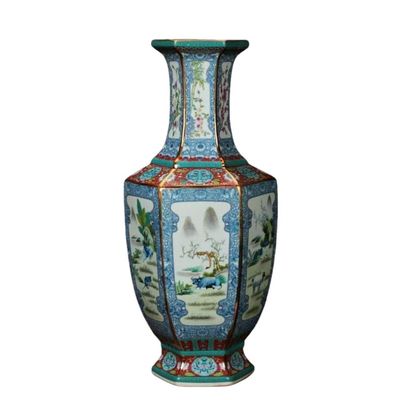 Blue Porcelain Large Flower Vase, China Ceramic Vases for Flowers,Home Decorations for Living Room China vases Animal Ceramic vase China Ceramic Decor Chinese Ceramic vase Blue and White vase Blue an