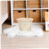 STOBOK 6pcs Woven Trash Baskets Stylish Household Waste Buckets for Office Home Decor Lightweight Seagrass Design Convenient Stackable Elegant Storage view 2