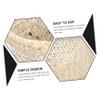 STOBOK 6pcs Woven Trash Baskets Stylish Household Waste Buckets for Office Home Decor Lightweight Seagrass Design Convenient Stackable Elegant Storage view 3