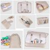KAYNO Thickened cosmetic bag travel storage bag set nine-piece set clothing storage bag drawstring travel bag, dark blue view 4