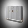 Italian Luxury Rock Panel Shoe Storage Cabinet, Modern Entryway Cabinet with High Capacity MINGPING (Color : 160x35.5x100cm Gray) view 4