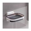 FLaig Soap Dish Self Adhesive Bar Soap Dish Wall Mounted Double Layer Soap Dish Draining Holder Sponge Holder Kitchen Bathroom Organizer Bathroom Soap Dish Soap view 1