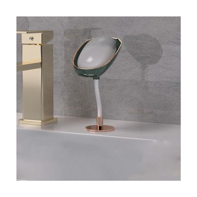 FLaig Soap Dish Soap Dishes Mordern Soap Holder Wall Mounted Soap Shelf Tray Type Storage Box Bathroom Supplies Keep Soap Dry Clean Bathroom Soap Dish Soap (Color : Green)