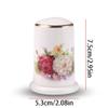 AMONG Toothpick Dispenser Bone China Toothpick Box Ceramic Toothpick Holder Dispenser Creative Household Light Luxury Hotel Restaurant Desktop Decoration Tooth Picks Container Case view 2