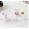 AMONG Toothpick Dispenser Bone China Toothpick Box Ceramic Toothpick Holder Dispenser Creative Household Light Luxury Hotel Restaurant Desktop Decoration Tooth Picks Container Case view 4