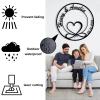 lunwall Infinity Heart Metal Wall Art, Infinity Heart Wall Decor, Metal Infinity Sign, Couples Wall Decor, Personalized Wedding Gifts for Couples, Personalized Anniversary Gifts (Style 8) view 4