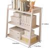 WHYATT Storage Shelves, Bookshelf, 3-Tier Ladder Book Shelf, with Metal Frame, Display Rack, for Living Room, Bedroom, Kitchen (Size : A) view 3