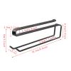 2 Pack Metal Wine Glass Holders, Hanging Wine Glass Rack, Stemware Rack Under Shelf No Drilling for Cabinet and Bar(Black) view 2
