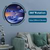 PROEATS Moving Sand Art, Wall Art Deep Sea Sandscape Room Decoration, 360Rotate Sand Art Liquid Motion, Glass Crafts Solid Wood Frame, Relaxing Wall Decor for Home Office (Blue2, 17.3in) view 2