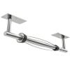 WZKALY Paper Towel Holder Under Cabinet, Self Adhesive or Wall Mount Hanging Paper Towel Holder with Damping Effect, Single Hand Operable, Stainless Steel for Kitchen Bathroom (Silver) view 1