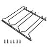 Generic 7/9.5/12 Inch Wine Glass Rack Under Cabinet, Black Stainless Steel Stemware Rack, Wine Glass Holder with Screws for Bar Kitchen (Size : 13''/33.5cm/x9.5''/24cm) view 1
