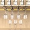 2 Pack Wine Glass Holder, Metal Wine Glass Rack Under Shelf, No Drilling Hanging Stemware Rack for Cabinet and Bar Kitchen (Color : White) view 2