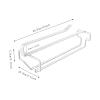 2 Pack Wine Glass Holder, Metal Wine Glass Rack Under Shelf, No Drilling Hanging Stemware Rack for Cabinet and Bar Kitchen (Color : White) view 3