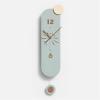 HEXEH Wall Clock No Punch Clock Wall Clock Living Room Modern Simple Cream Creative Dining Room Wall Hanging Minimalist Wall Clock Clock (Color : A) view 1