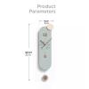 HEXEH Wall Clock No Punch Clock Wall Clock Living Room Modern Simple Cream Creative Dining Room Wall Hanging Minimalist Wall Clock Clock (Color : A) view 2