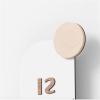 HEXEH Wall Clock No Punch Clock Wall Clock Living Room Modern Simple Cream Creative Dining Room Wall Hanging Minimalist Wall Clock Clock (Color : A) view 4