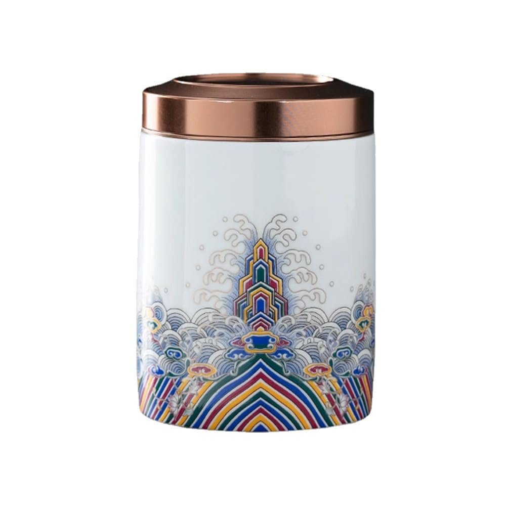 10.7cm Portable Tea Can Sealed Pot Ceramic Creative Mini Chinese Style Chinese Style
