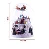 Christmas Village Santa Claus Sleigh Train Station House Figurines with Led Light and Music Adaptor Include (Size : Style 2) (Style 1) view 3