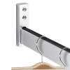 Closet Rods for Hanging Clothes, Clothing Store Sturdy Metal Closet Rod Bracket with Flange Set, Heavy Duty Aluminum Wardrobe Hanger for Hanging Clothes, 19 23 27 31 35 39 42 47 51 55 62 Inch Lenght ( view 1