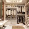 Closet Rods for Hanging Clothes, Clothing Store Sturdy Metal Closet Rod Bracket with Flange Set, Heavy Duty Aluminum Wardrobe Hanger for Hanging Clothes, 19 23 27 31 35 39 42 47 51 55 62 Inch Lenght ( view 2