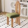 YCKEGEW Bedroom Vanity Chair for Girls,Modern Accent Chair Soft Cushion Dining Chair,Dressing Stool Wooden Back,Comfy Living Room Chair Side Chair with Wood Legs (Color : Walnut) view 1