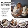 BNCKTRD Triangle Reading Pillow Queen Size XXL Wedge Headboard Extra Large Back Support Pillow for Sitting up in Bed Daybed Bolster Backrest Cushion Plush Beige view 4