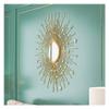 24In Sunburst Wall Mirror Large Round Metal Starburst Decorative Wall Mirror Dining Room Living Room Hallway Porch Decorative Hanging Mirror view 1