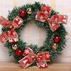 Christmas Wreath Handmade Rattan Pendant Garland Shopping Mall Door Decoration Advent Wreath (Size : Style 2) (Style 1) view 3