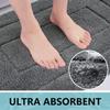 Buganda Bathroom Rugs, 44" x 24", Soft and Absorbent Microfiber Bath Rugs, Non-Slip Shaggy Shower Carpet, Machine Wash Dry Bath Mats for Bathroom Floor, Tub and Shower, Dark Grey view 3