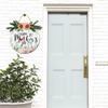 Uptell Mothers Day Door Sign for Front Door Wooden Mom Sign Home Decor Wall Art Hanging Plaque Wreath Sign for Front Door Farmhouse Rustic Mother Wife Gift 12 Inch view 3
